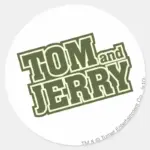 Tom And Jerry Logo 3 Classic Round Sticker