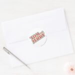 Tom And Jerry Logo Classic Round Sticker