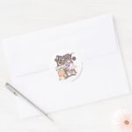 Tom And Jerry Mouse Trapped Classic Round Sticker