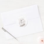 Tom And Jerry Outline Classic Round Sticker