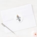 Tom And Jerry Pair Classic Round Sticker