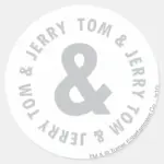 Tom And Jerry Round Logo 2 Classic Round Sticker