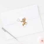 Tom And Jerry Soccer Football 1 Classic Round Sticker