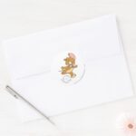 Tom And Jerry Soccer Football 2 Classic Round Sticker