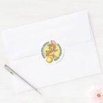 Tom And Jerry Soccer Football 4 Classic Round Sticker