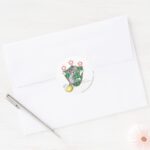 Tom And Jerry Soccer Football 9 Classic Round Sticker