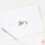 Tom And Jerry Tennis Stars 2 Classic Round Sticker