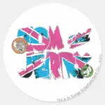Tom And Jerry UK Overload Classic Round Sticker