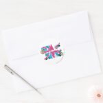 Tom And Jerry UK Overload Classic Round Sticker