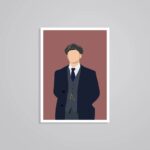 Tommy Shelby Minimalist TV Shows Stickers