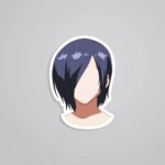 Touka Kirishima Minimalist Anime Stickers