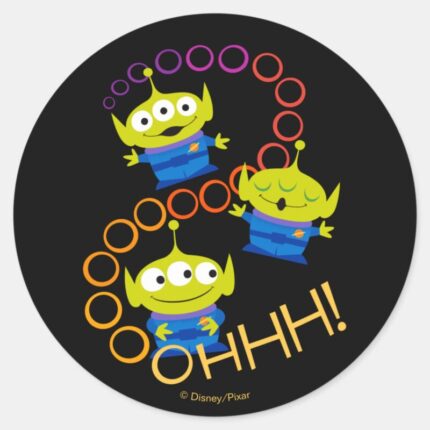 Toy Story 4 Aliens Ooooh Classic Round Sticker