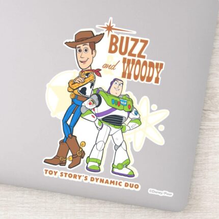 Toy Story 4 Buzz Woody Dynamic Duo Sticker