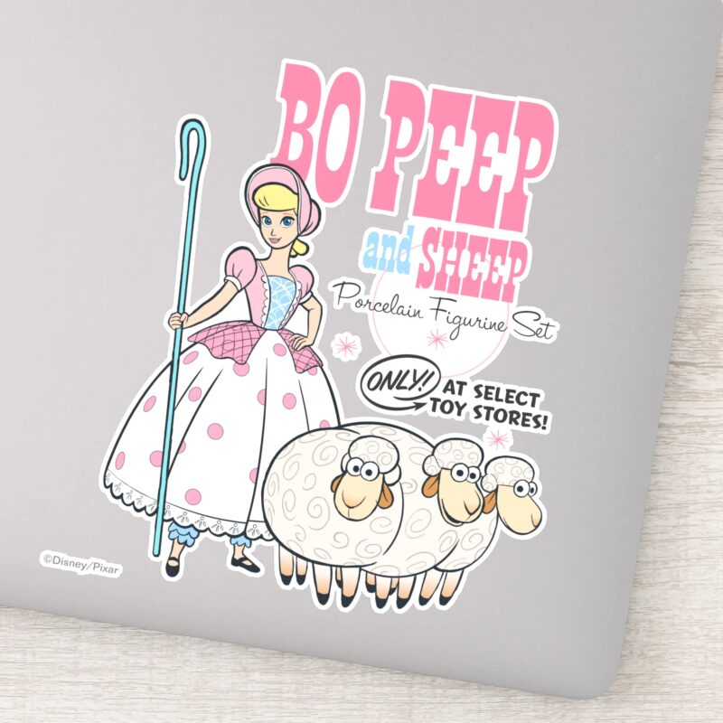 Toy Story 4 Retro Bo Peep Figure Set Ad Sticker