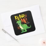 Toy Story 4 Rex Fear Me Square Sticker
