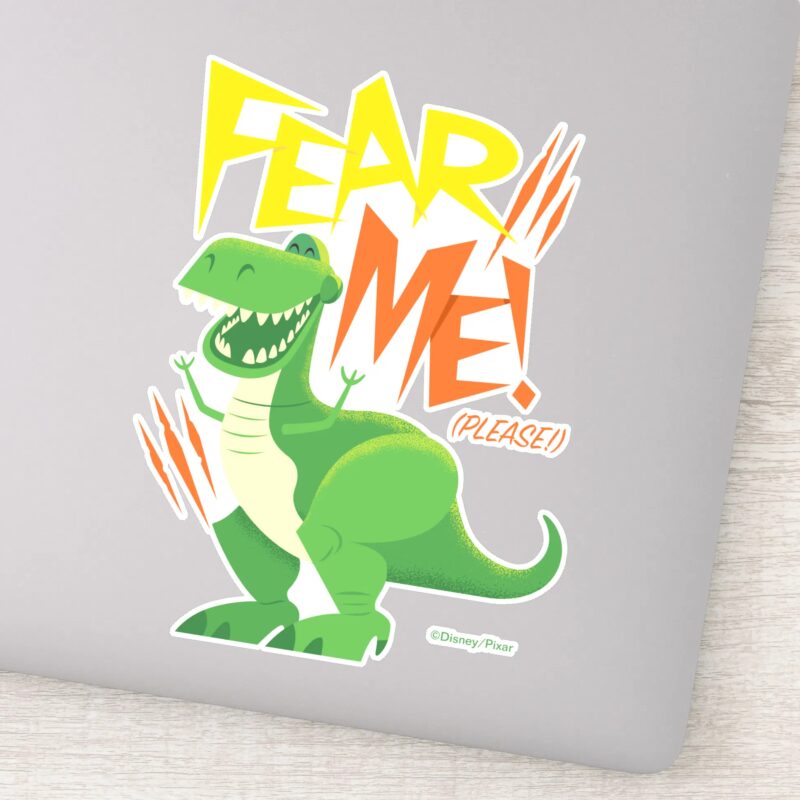 Toy Story 4 Rex Fear Me Sticker
