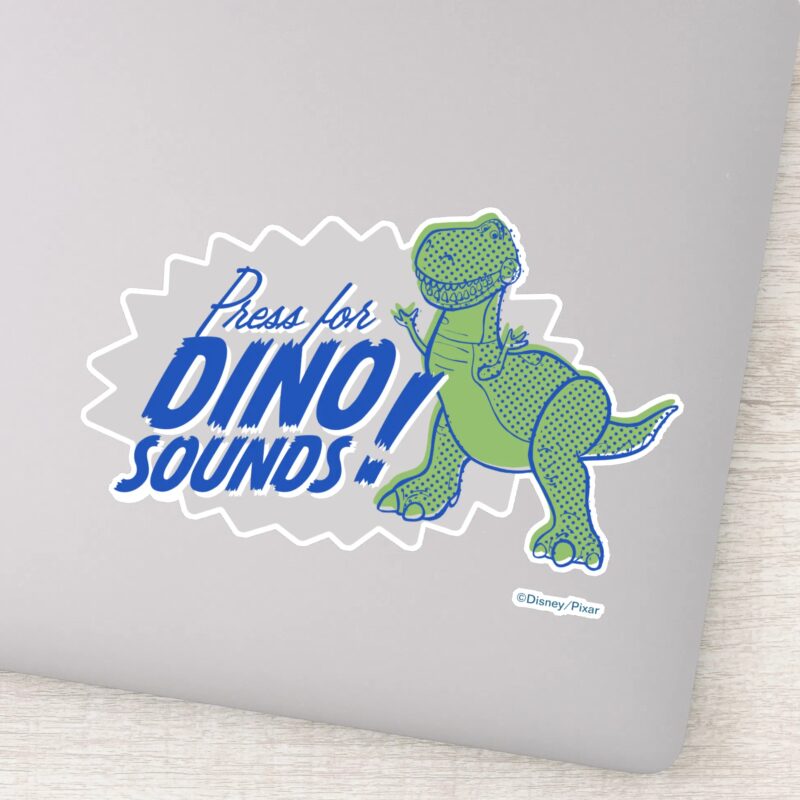 Toy Story 4 Rex Press For Dino Sounds Sticker