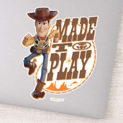 Toy Story 4 Woody Made To Play Sticker