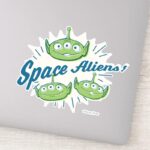 Toy Story 4 Space Aliens Retro Graphic Sticker