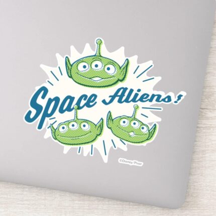 Toy Story 4 Space Aliens Retro Graphic Sticker