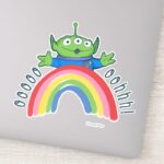Toy Story Alien Rainbow Sticker