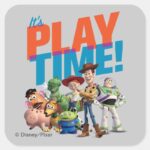 Toy Story Its Play Time Square Sticker