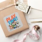 Toy Story Its Play Time Square Sticker