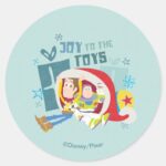 Toy Story Joy To The Toys Classic Round Sticker