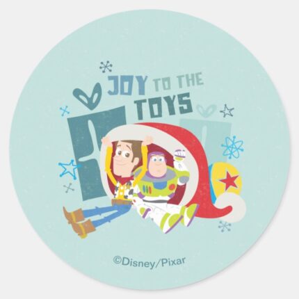Toy Story Joy To The Toys Classic Round Sticker