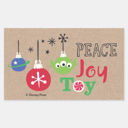 Toy Story Peace Joy Toy Rectangular Sticker