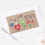 Toy Story Peace Joy Toy Rectangular Sticker