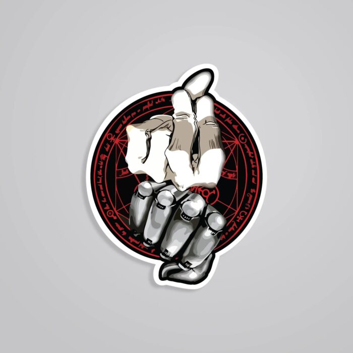 Transmutation Circle Hand Anime Stickers
