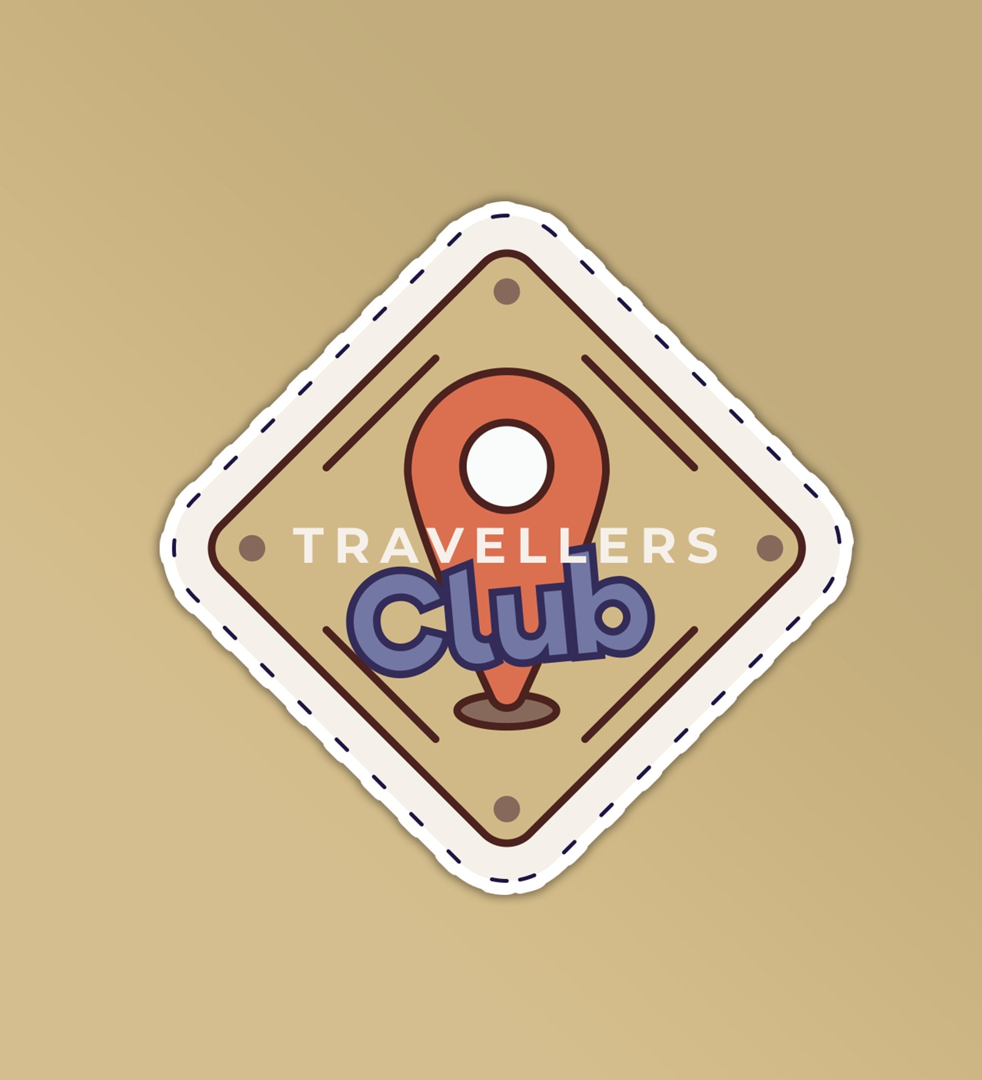 Travel Club Sticker