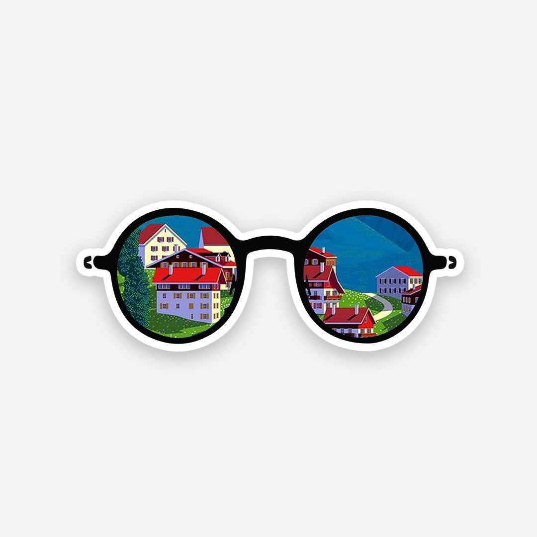 Travel Glasses Sticker