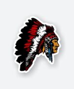 Trible American India Sticker