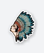 Trible Indian Women Sticker