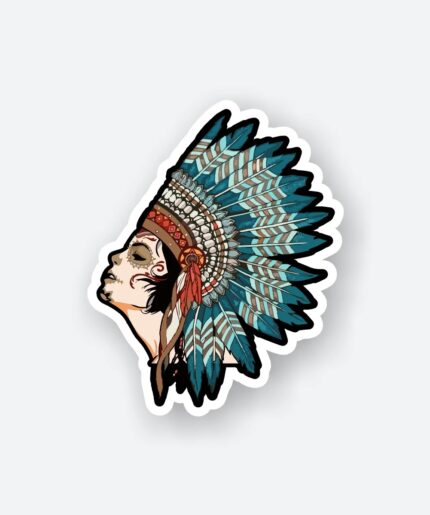 Trible Indian Women Sticker