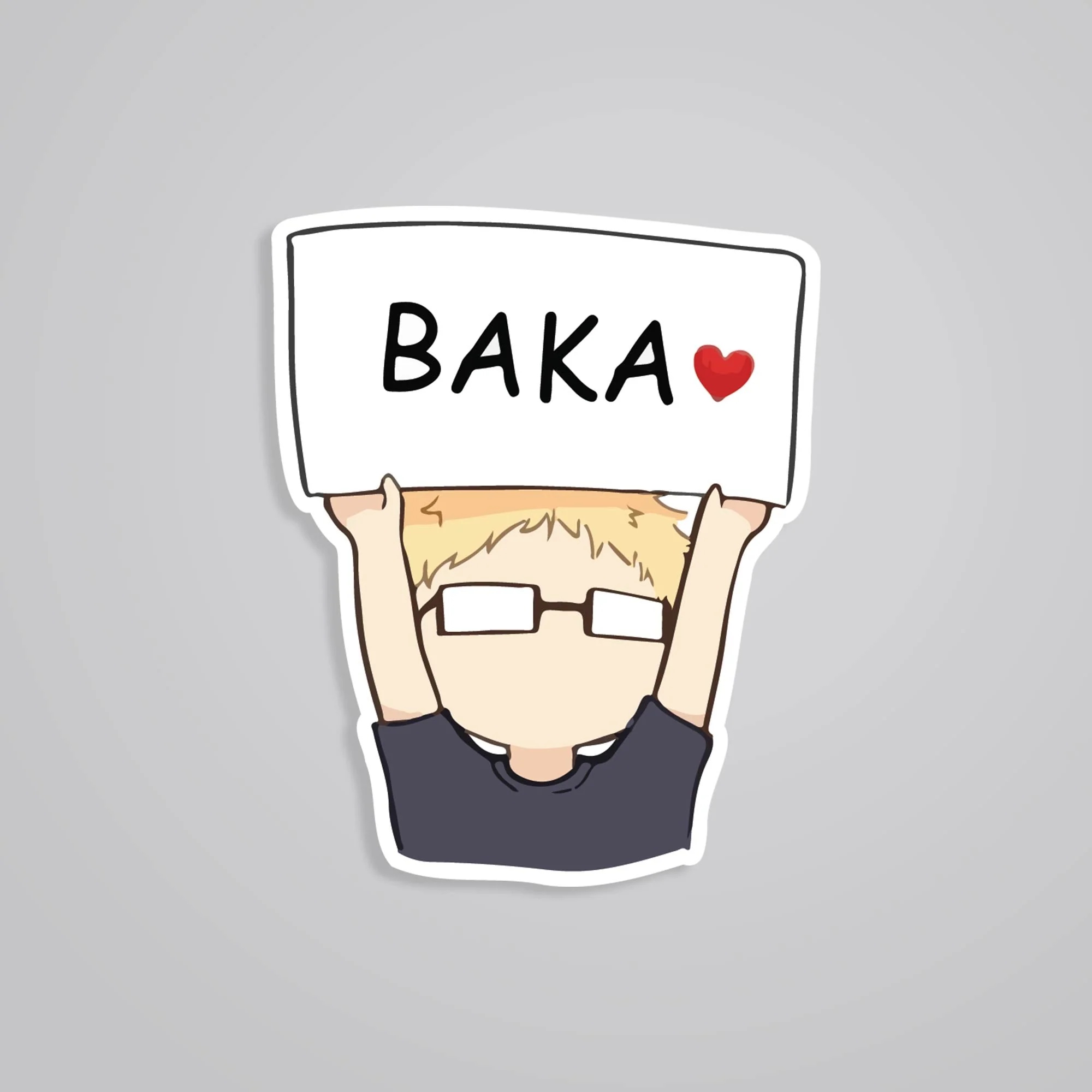 Tsukishima Baka Anime Stickers