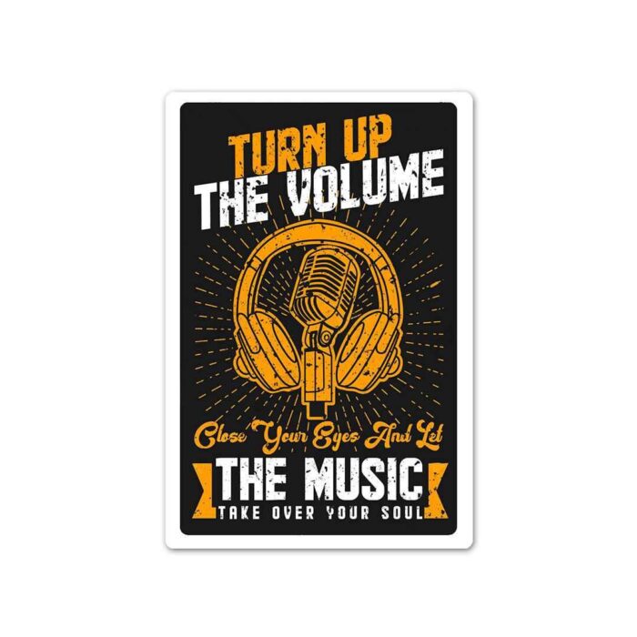 Turn Up The Volume Sticker
