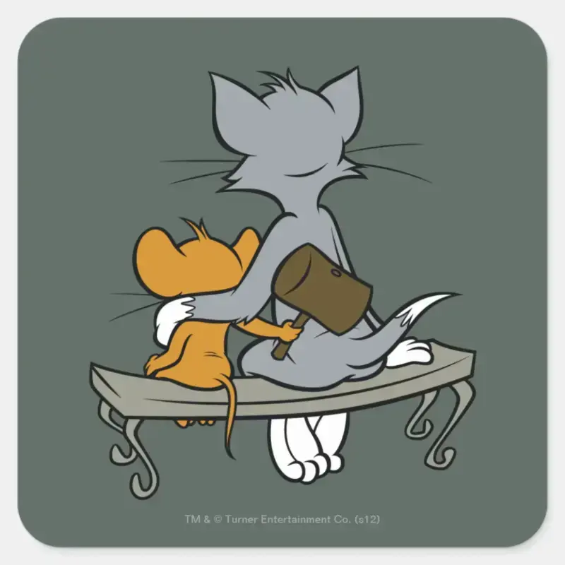 Twist Square Sticker