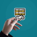 Two Wheels Move The Soul Sticker