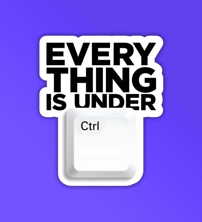 Under CTRL Programmer Coding Sticker