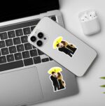 Under The Umbrella   Laptop   Mobile Sticker