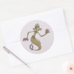 Undersea Gal Creature From Black Lagoon Classic Round Sticker