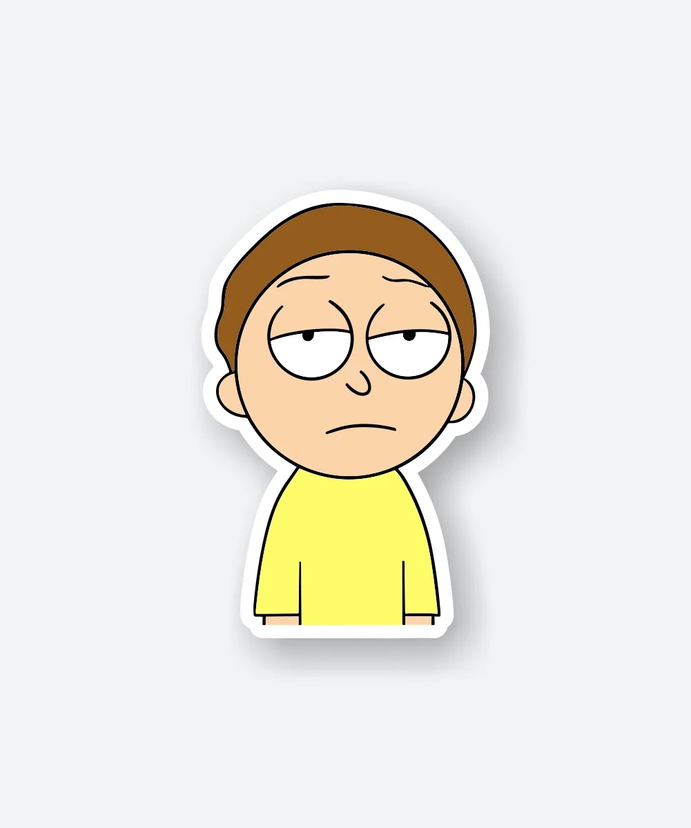 Uninterested Morty Sticker