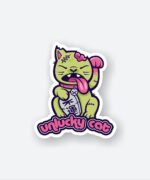 Unlucky Cat Sticker