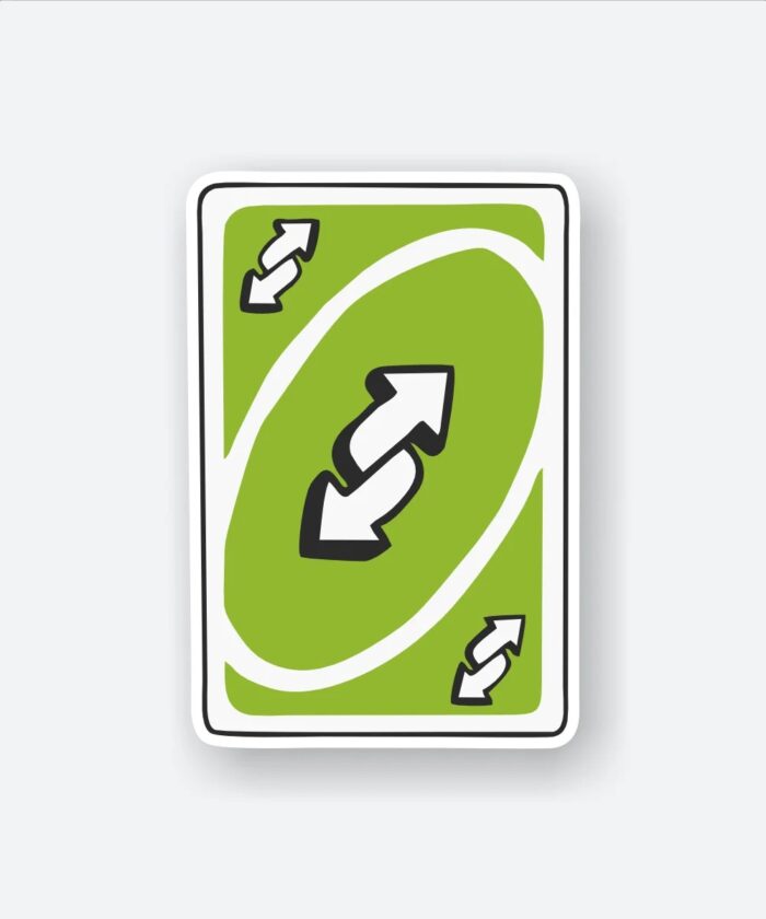 Uno Reverse Sticker