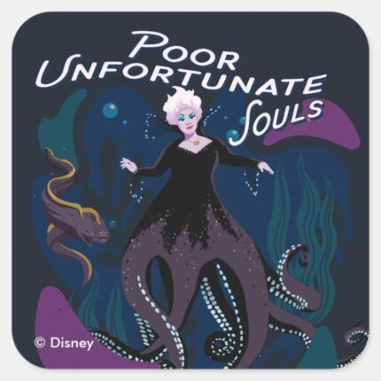 Ursula Poor Unfortunate Souls Square Sticker