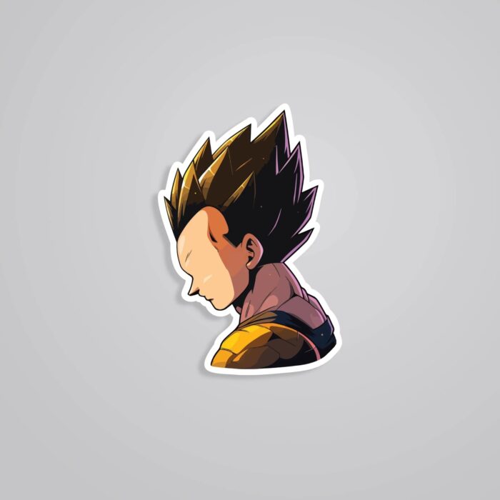 Vegeta Minimalist Anime Stickers