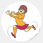 Velma Running Classic Round Sticker
